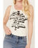 Image #3 - Idyllwind Women's Fahari Front Lace-Up Graphic Tee, Ivory, hi-res