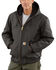 Carhartt Quilted Flannel-Lined Duck Active Jacket, Grey, hi-res