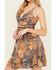 Image #3 - Angie Women's Patchwork Knot Front Dress, Multi, hi-res