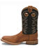 Justin Men's Bent Rail Cowboy Boots - Square Toe, Tobacco, hi-res
