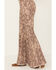 Image #3 - Shyanne Women's High Rise Snake Print Super Flare Jeans, Taupe, hi-res