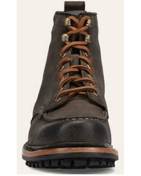 Image #3 - Frye Men's Hudson Lace-Up Work Boot - Moc Toe , Chocolate, hi-res