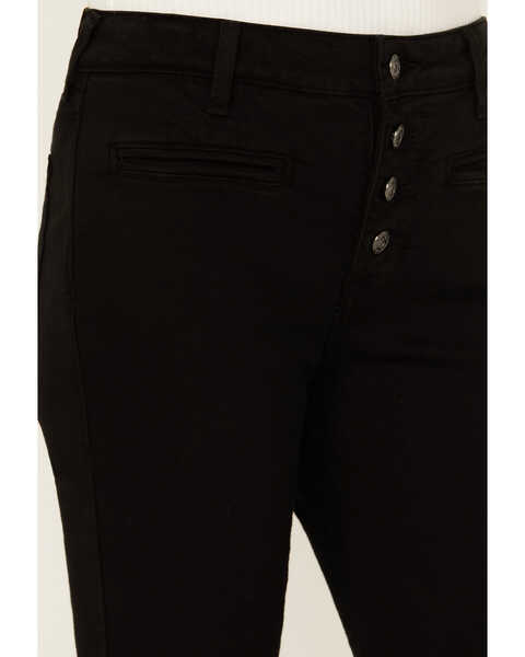Image #2 - Ariat Women's High Rise Jazmine Kick Flare Jeans , Black, hi-res