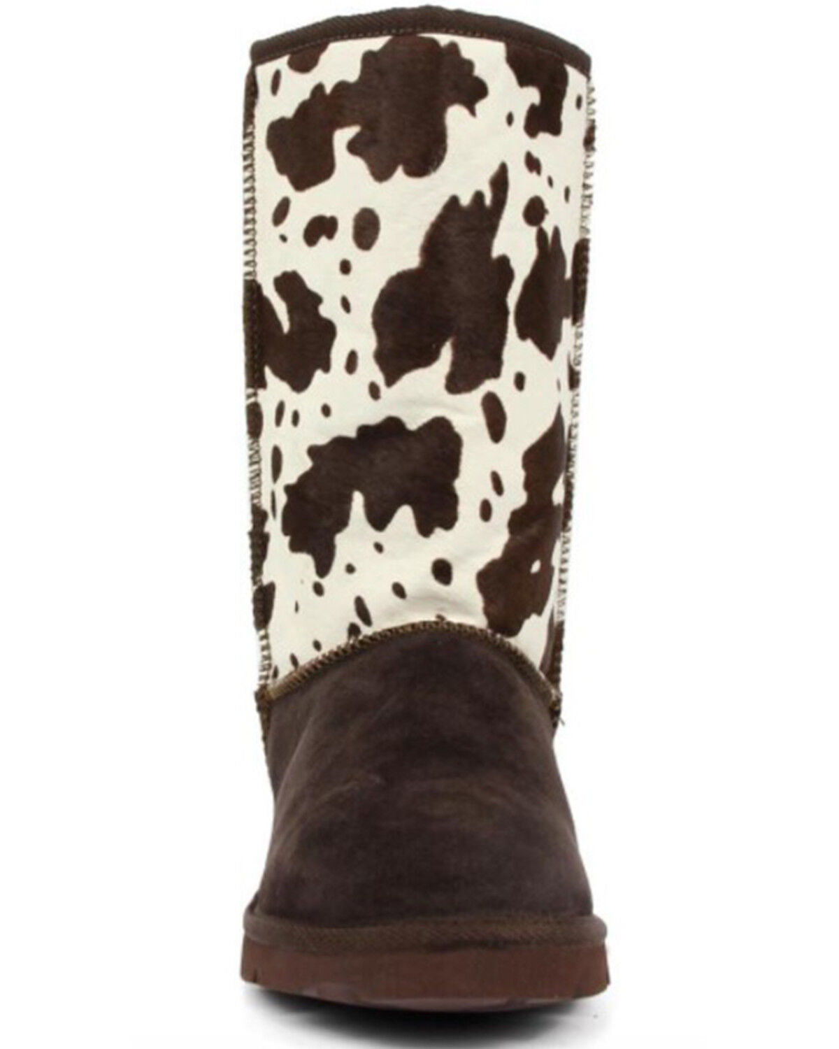 Image #4 - Superlamb Women's Turano 11" Cow Print Real Hair-On Casual Pull On Boots - Round Toe, , hi-res