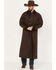 RangeWear by Scully Men's Long Canvas Duster, Walnut, hi-res
