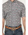 Image #3 - Cinch Men's Paisley Print Short Sleeve Button-Down Western Shirt, Grey, hi-res