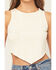 Image #3 - Originality Women's Solid Handkerchief Hem Tank Top, Tan, hi-res