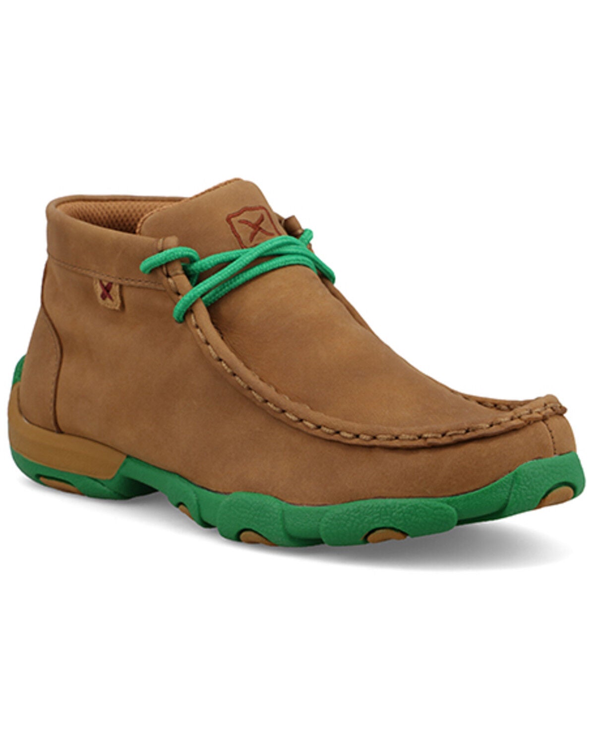 Image #1 - Twisted X Boys' Chukka Driving Mocs, Sand, hi-res