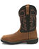 Image #3 - Justin Men's Stampede Rush Western Work Boots - Composite Toe, Brown, hi-res