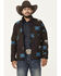 Image #1 - RANK 45® Men's Southwestern Print Softshell Jacket - Tall, Chocolate, hi-res