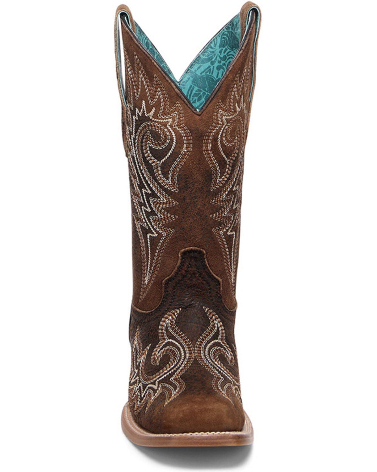 Image #3 - Corral Women's Embroidered Western Boots - Broad Square Toe, Brown, hi-res