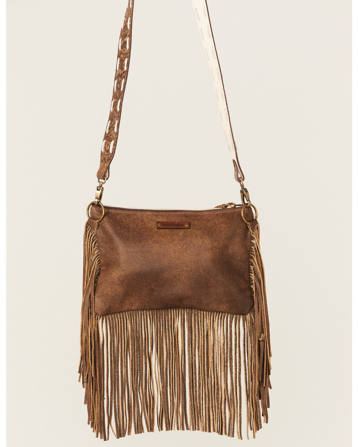 Image #3 - Keep It Gypsy Women's Coors Rodeo Cowhide Fringe Maxine Crossbody Bag, Brown, hi-res