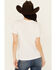 Image #4 - Wrangler Women's Rainbow Bronco Short Sleeve Graphic Tee , White, hi-res