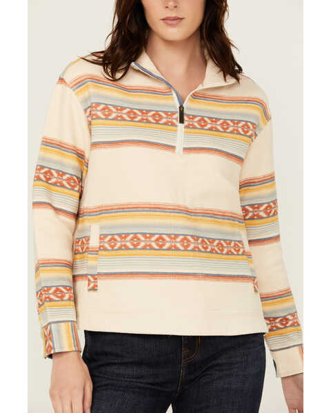 Image #3 - Pendleton Women's Striped Sweater, Ivory, hi-res