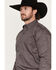 Image #2 - Wrangler X Cody Johnson Men's Geo Print Long Sleeve Button-Down Western Shirt, Navy, hi-res