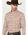 Image #2 - RANK 45® Men's Lagos Southwestern Print Long Sleeve Button-Down Performance Stretch Western Shirt, Ivory, hi-res