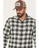 Image #2 - Levi's Men's Classic Worker Plaid Long Sleeve Button-Down Shirt, Olive, hi-res