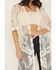 Image #3 - Shyanne Women's Long Embroidered Mesh Kimono, Cream, hi-res