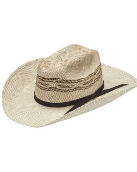 M & F Western Infant Bangora Straw Cowboy Hat , Natural, hi-res