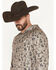 Image #2 - Rock & Roll Denim Men's Novelty Print Performance Hooded Sweatshirt, Taupe, hi-res