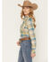 Image #2 - Shyanne Women's Plaid Print Long Sleeve Button-Down Flannel Shirt, Cream, hi-res