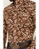 Image #3 - RANK 45® Men's Hopewood Abstract Southwestern Print Long Sleeve Button-Down Stretch Western Shirt, Rust Copper, hi-res