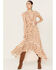 Beyond The Radar Women's Ikat Print Picnic Dress, Mustard, hi-res