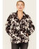 Image #1 - Wrangler Retro Women's Cow Print Sherpa Pullover, Brown, hi-res