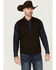 Cinch Men's Wool Canvas Reversible Zip-Front Vest , Brown, hi-res