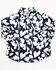 Image #1 - Cinch Infant Boys' Floral Print Long Sleeve Button-Down Western Shirt, Navy, hi-res