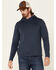 North River Men's Solid Modal Hooded Pullover, Blue, hi-res