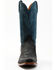 Lucchese Men's Two-Tone Cowhide Western Boots - Square Toe, Black, hi-res