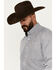 Image #2 - Cinch Men's Tencel Striped Print Long Sleeve Button-Down Shirt, White, hi-res