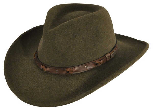 Bailey Wind River Palisade Olive Western Hat, Olive, hi-res