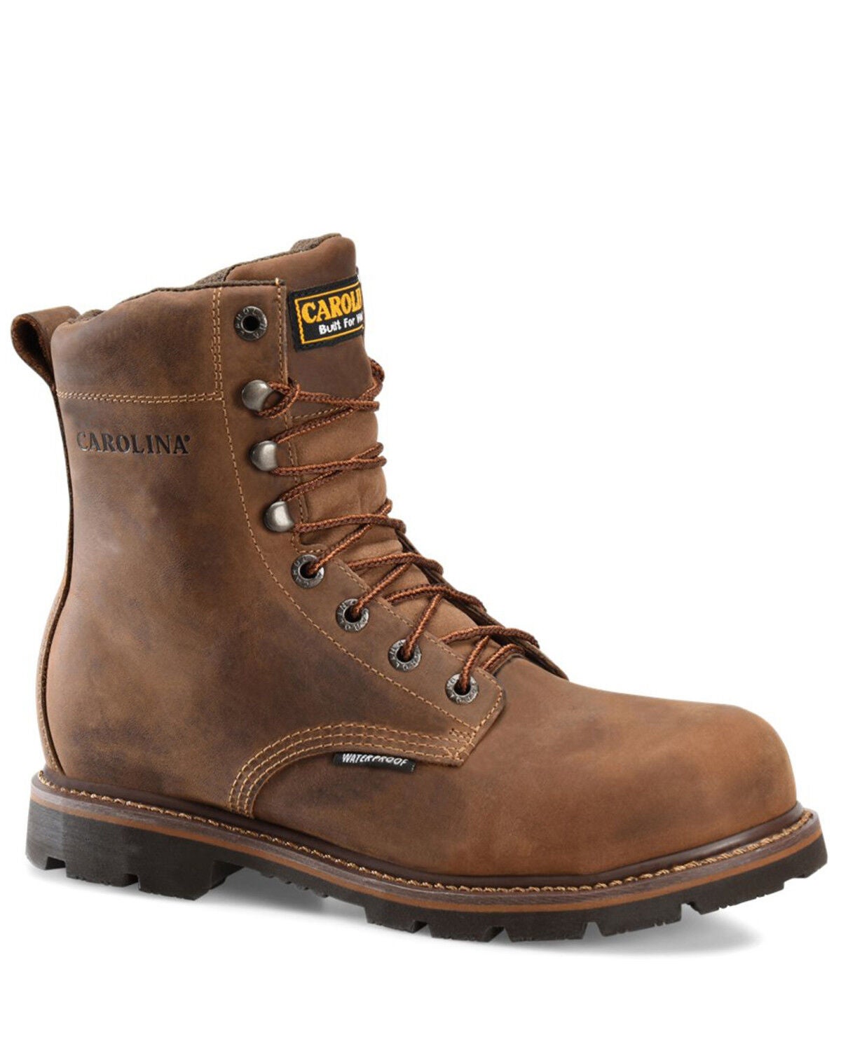 Carolina Men's Installer Waterproof Work Boots - Soft Toe, Brown, hi-res