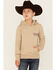 Image #2 - Wrangler Boys' Logo Hooded Sweatshirt, Cream, hi-res
