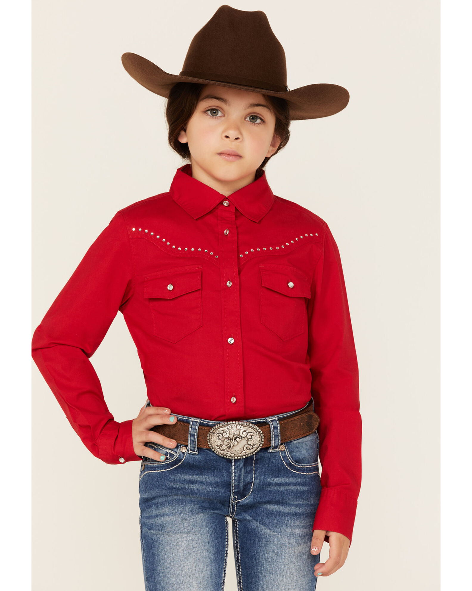 Rhinestone cowboy shirt top