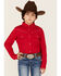 Image #1 - Shyanne Girls' Rhinestone Long Sleeve Western Button Down Shirt, , hi-res