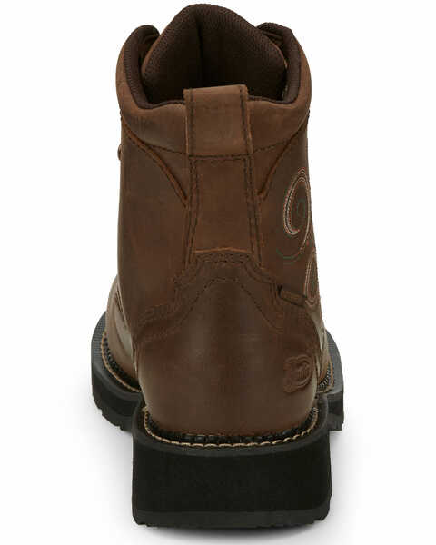 Image #4 - Justin Women's Katerina Waterproof Work Boots - Steel Toe, Brown, hi-res