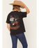 Image #1 - Wrangler Retro Women's Acid Wash Vegas Short Sleeve Graphic Tee, Black, hi-res