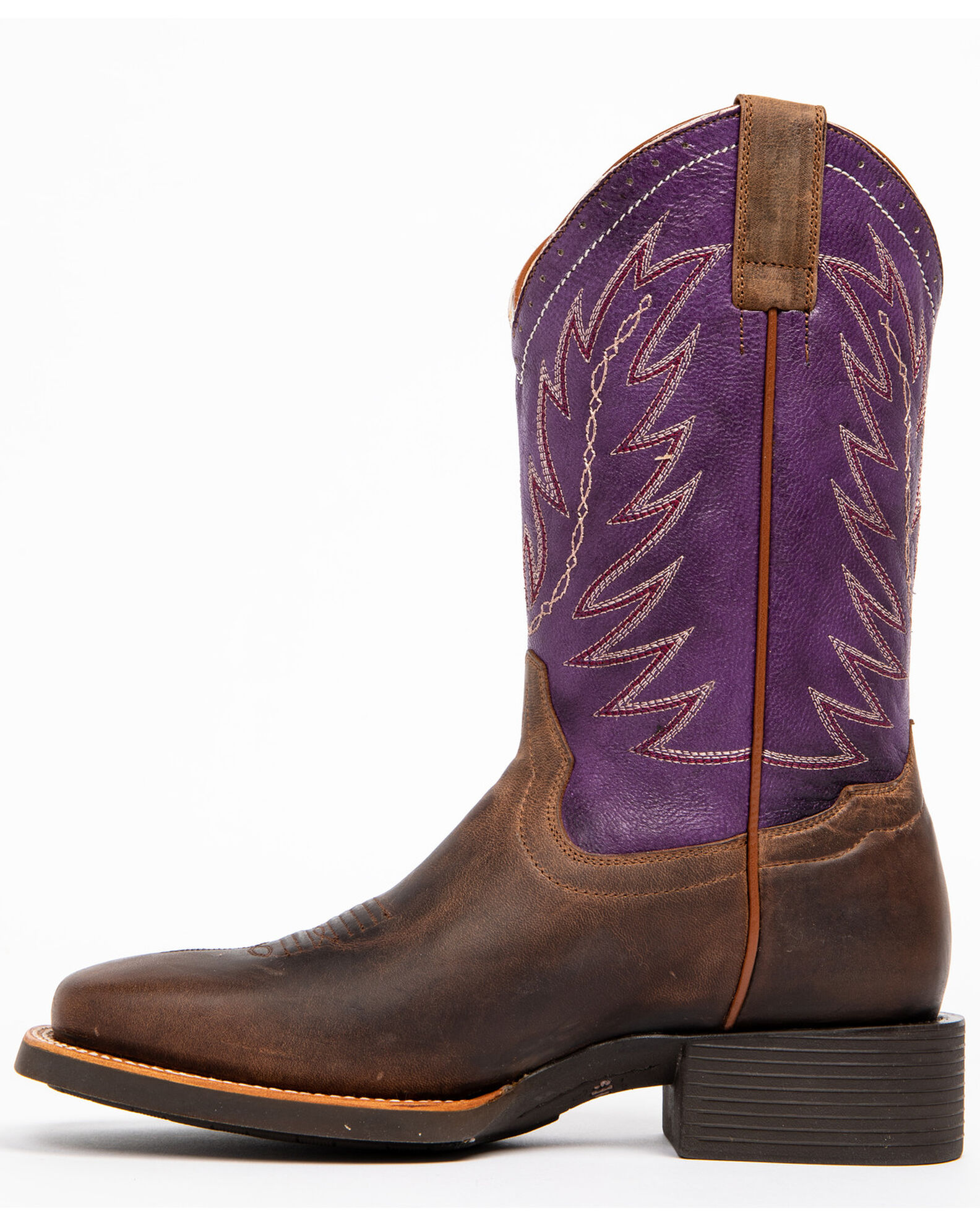 Purple square toe boots online
