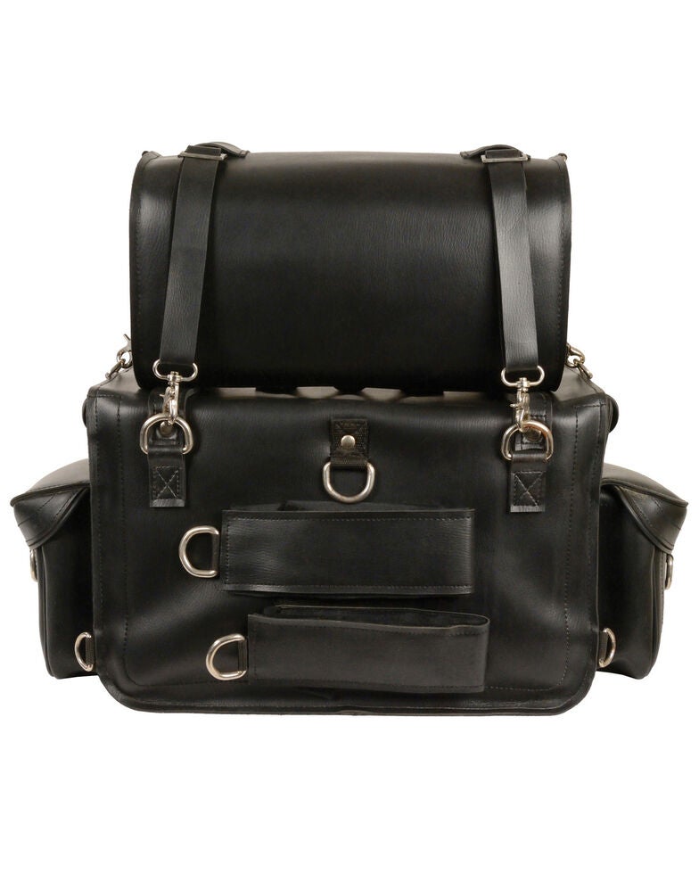 Milwaukee Leather Two Piece Touring Sissy Bar Bag Sheplers