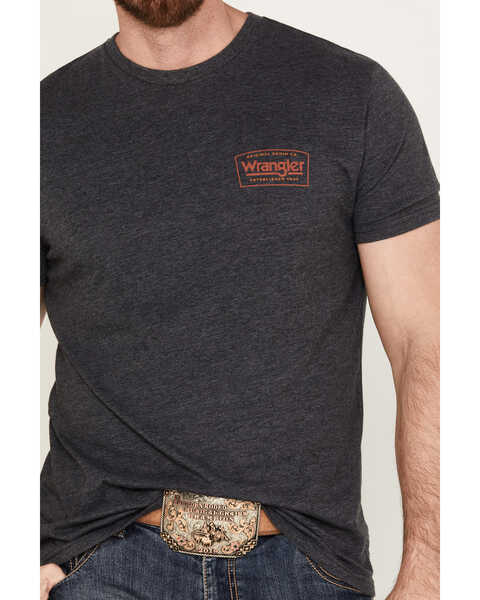 Image #2 - Wrangler Men's Tiger Country Club Short Sleeve Graphic T-Shirt, Charcoal, hi-res