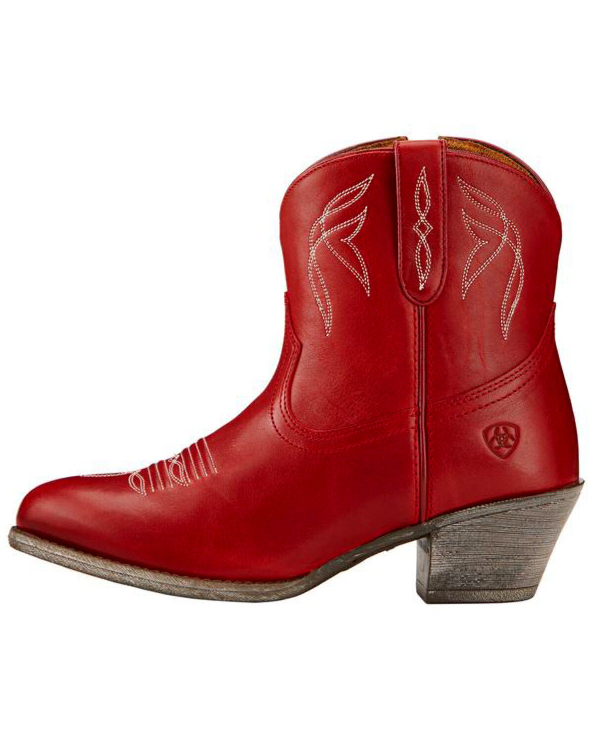 Image #8 - Ariat Women's Darlin Booties - Medium Toe, Red, hi-res
