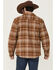 Image #4 - Dakota Grizzly Men's Ivan Plaid Print Sherpa Lined Shirt Jacket, Medium Brown, hi-res
