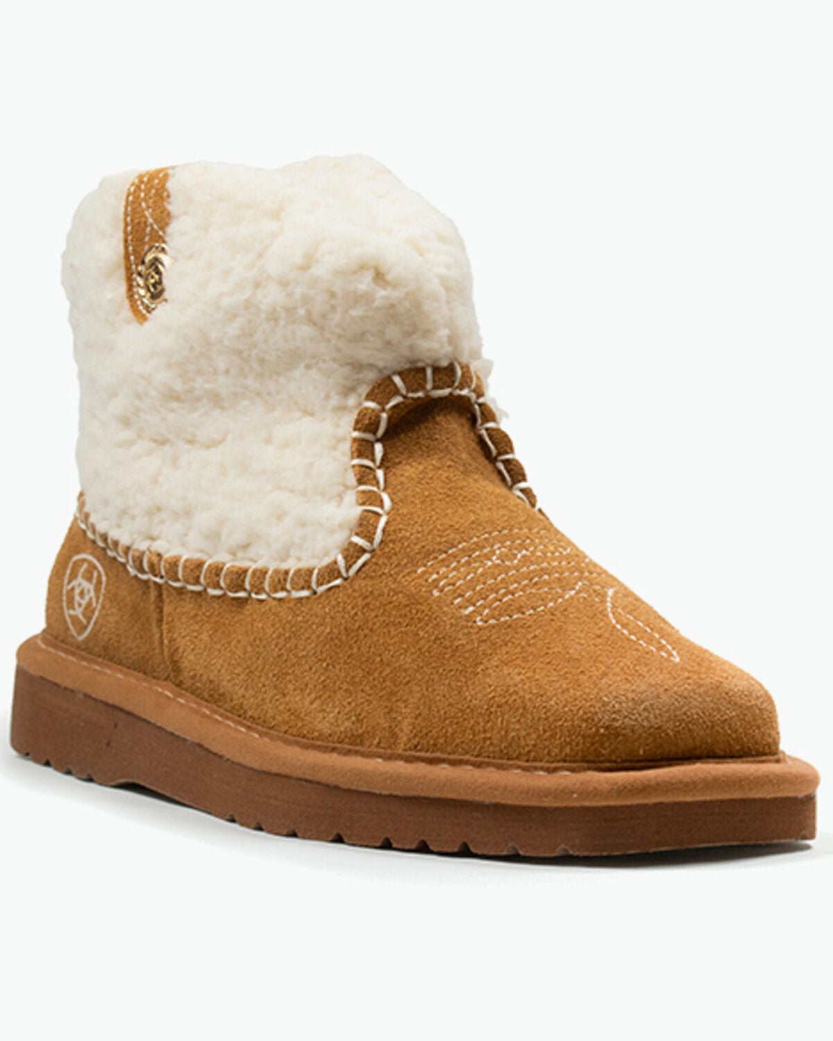 Image #1 - Ariat Women's Jackie Square Toe Boot Slippers, Chestnut, hi-res