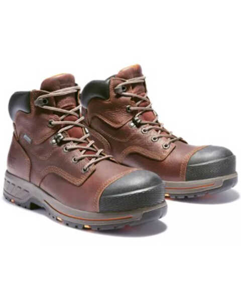 Timberland PRO Men's Helix Waterproof Work Boots - Composite Toe, Brown, hi-res