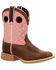 Durango Boys' Lil' Rebel Pro Western Boots - Square Toe , Chestnut, hi-res