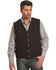 Image #1 - Wyoming Traders Men's Banker's Wool Vest, Black, hi-res