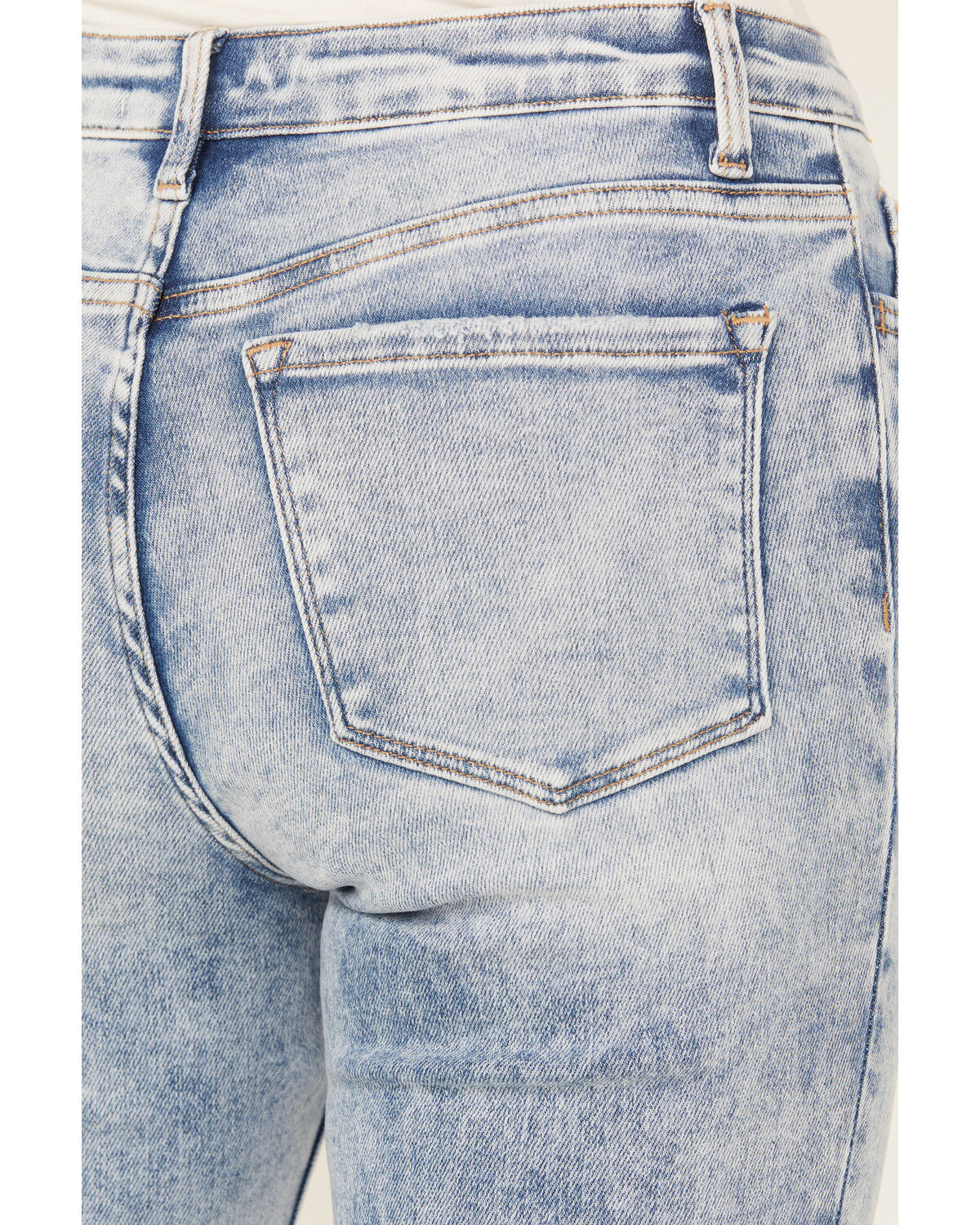 Image #4 - Vervet Women's Light Wash High Rise Faded Bootcut Jeans, Light Wash, hi-res